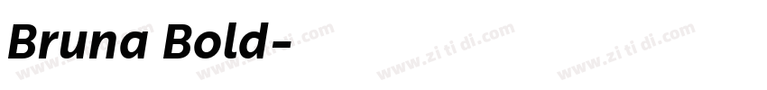 Bruna Bold字体转换